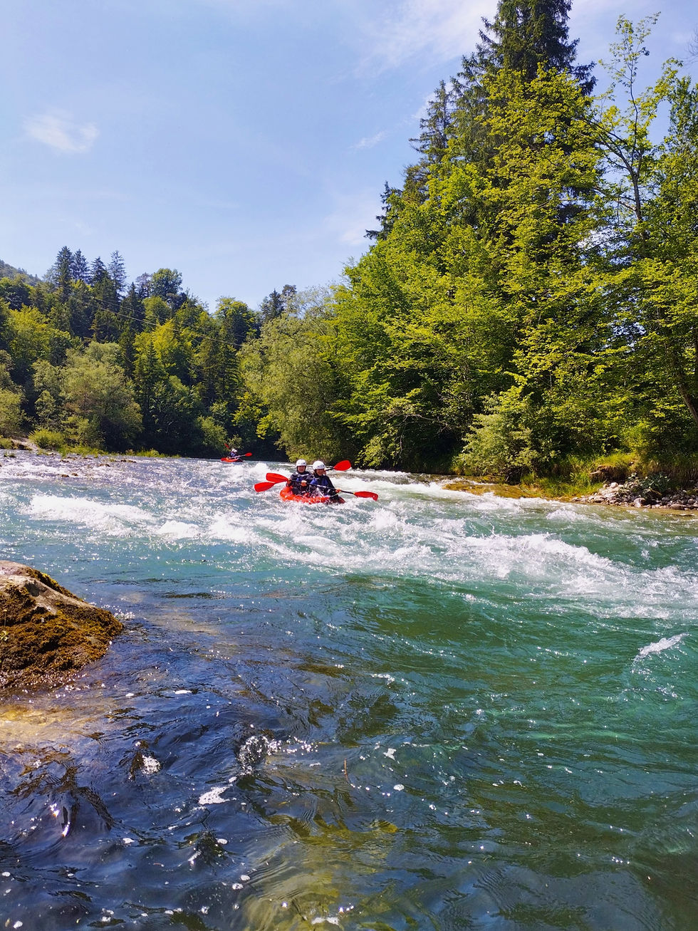 Steyr Flusswandern, Kanu Steyr, Fun-Rafting, Easy-Rafting, Paddeln, Steyr Fluss, Team-Event, Steyr-Nationalparkregion