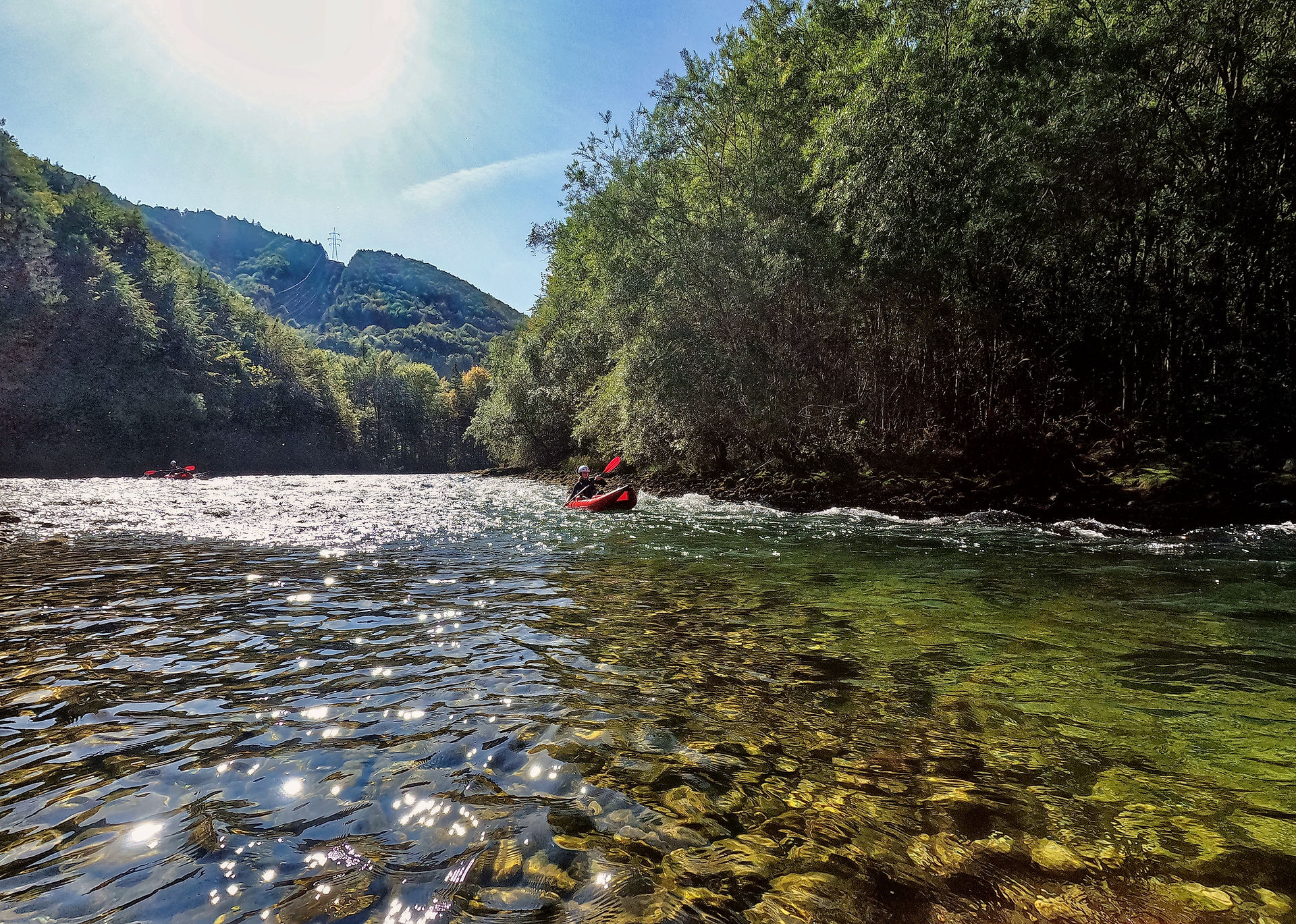 kanu steyr, bootfahren, paddeln, steyr fluss, steyrschlucht, naturerlebnis, flusswandern, steyr