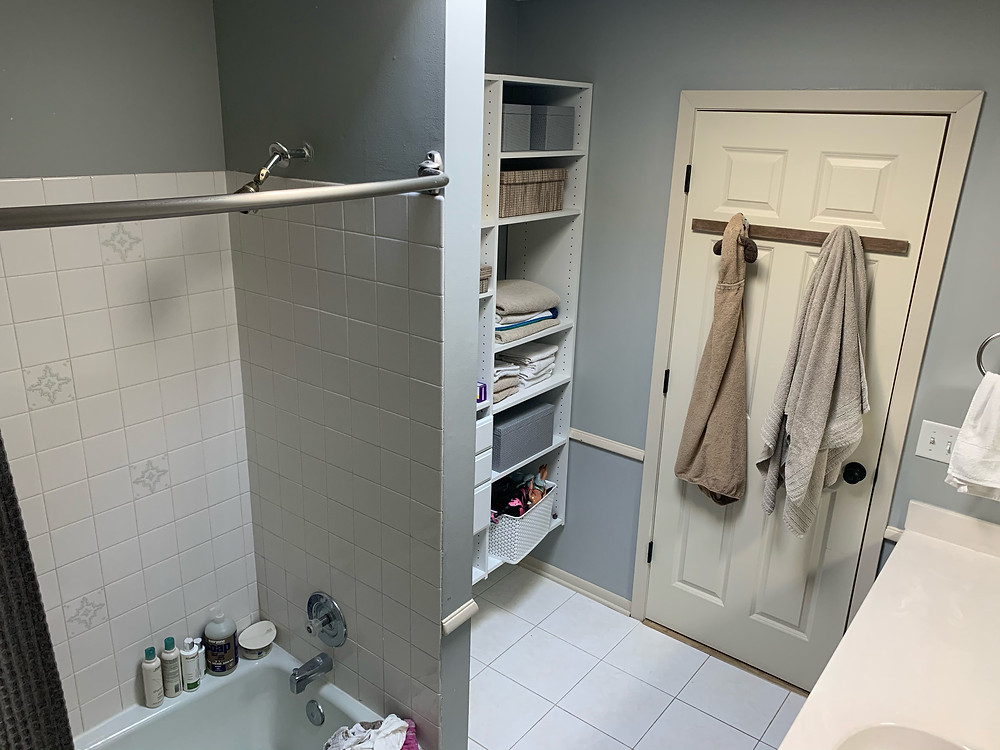 Shower Before | Pinnacle Interior Designs