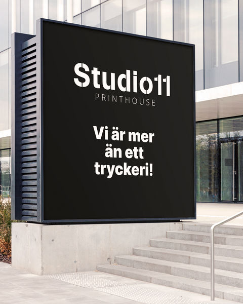 Studio11 Printhouse - Storformatsskylt