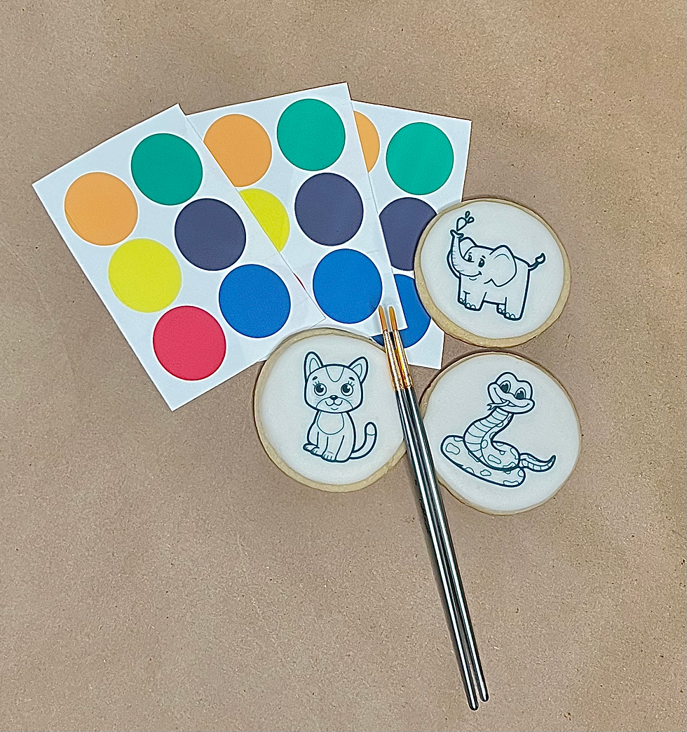 Thumbnail: Watercolor sugar cookie set / paintable cookies/ birthday