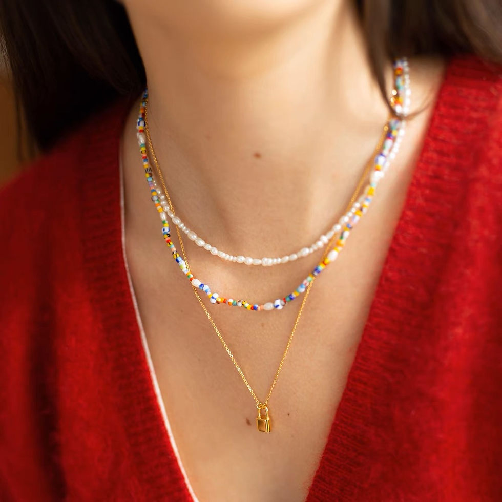 Thumbnail: Classic mini seeds Pearl Choker Necklace
