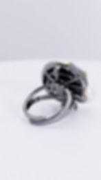 Thumbnail: Gold and Silver Chameleon Pearl dual use adjustable Ring, Pendant