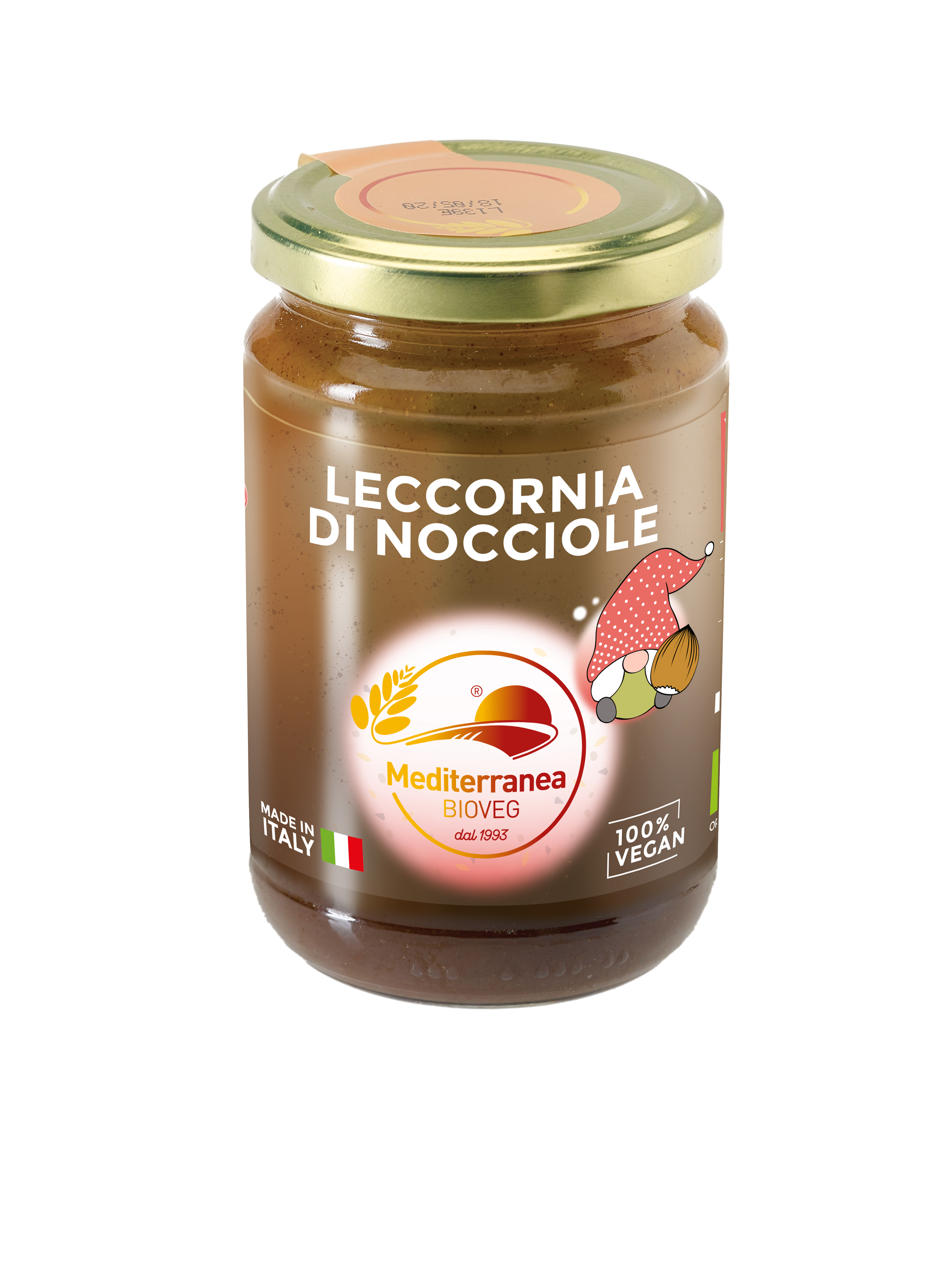 Vasetto vetro leccornia di nocciole Mediterranea