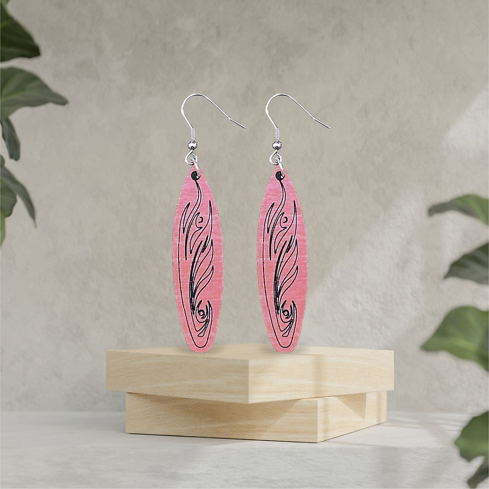 Miniature : Boucles d' oreilles "surf color N°8"
