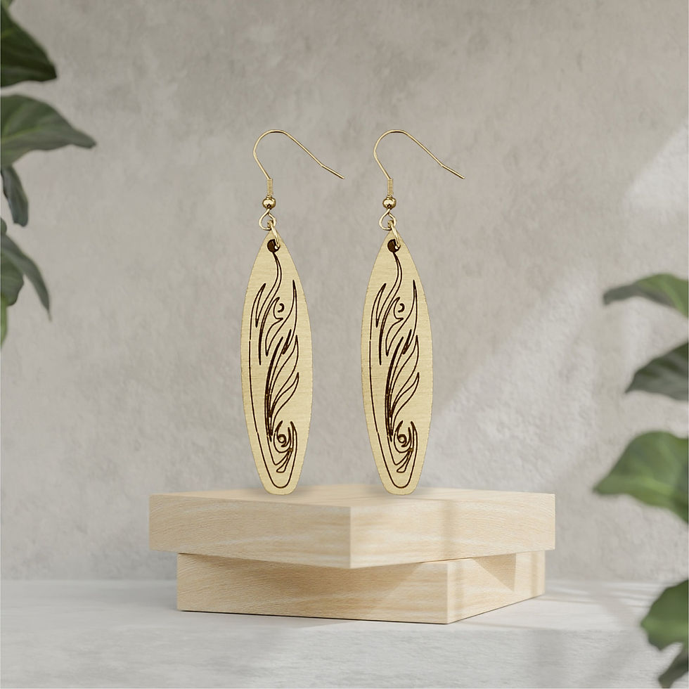 Miniature : Boucles d' oreilles "surf color N°8"