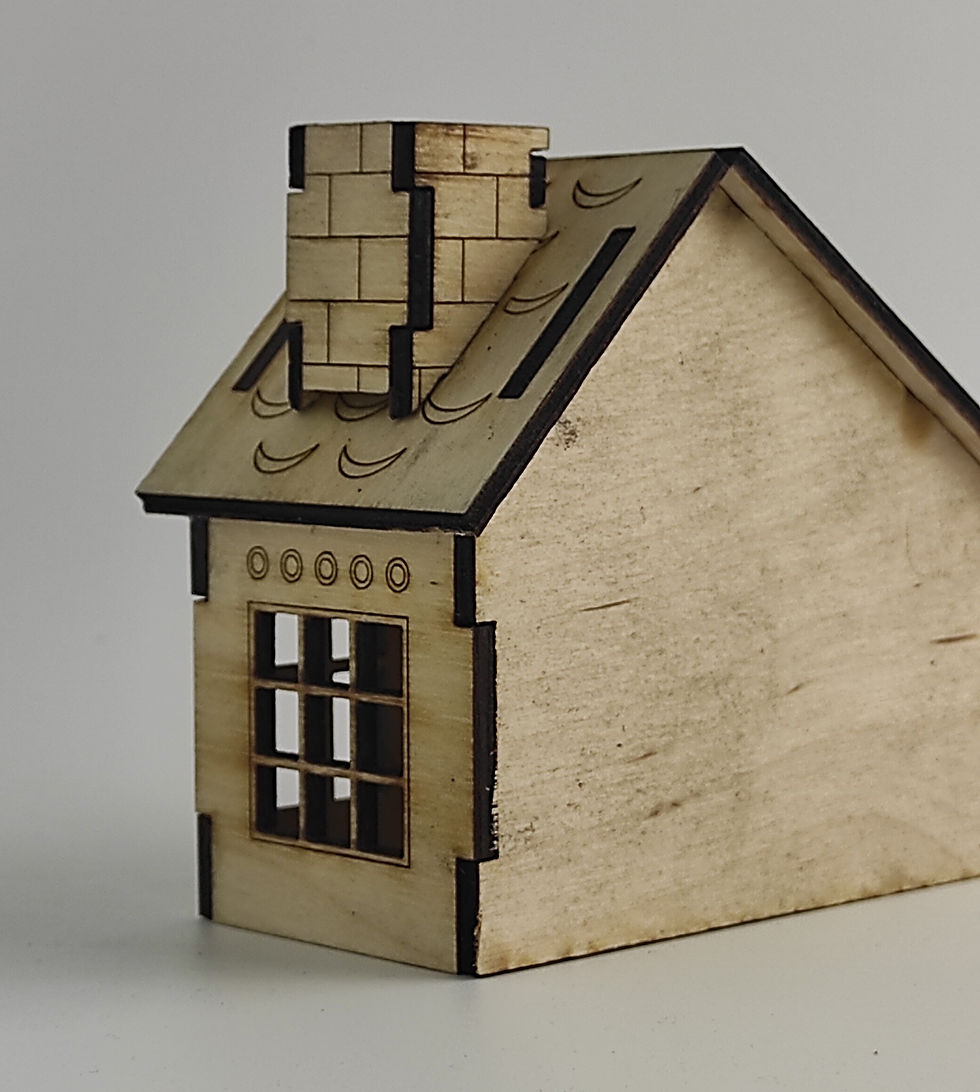 Miniature : Grande maison n° 2 - cheminée