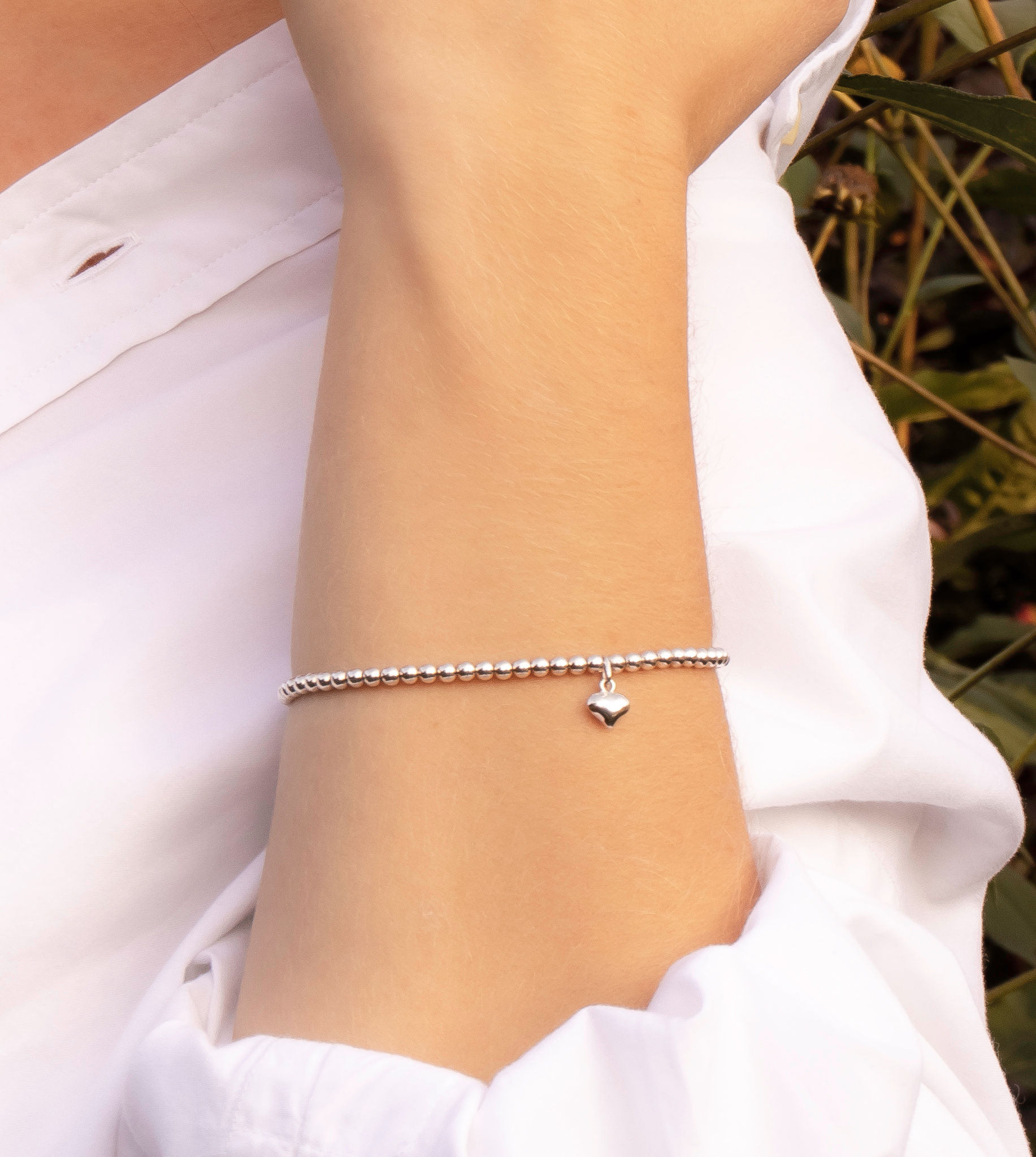 Dalia Heart beaded bracelet