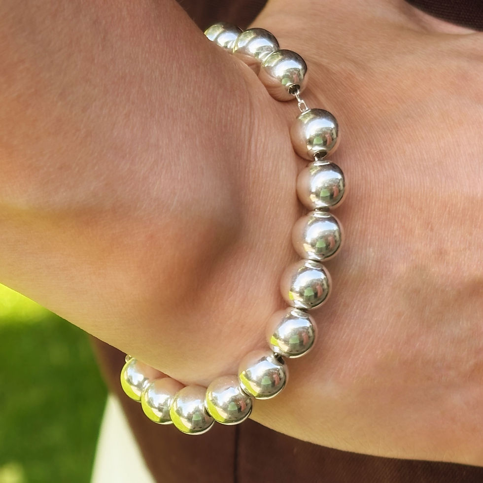 Thumbnail: Mia hallmarked beaded bracelet