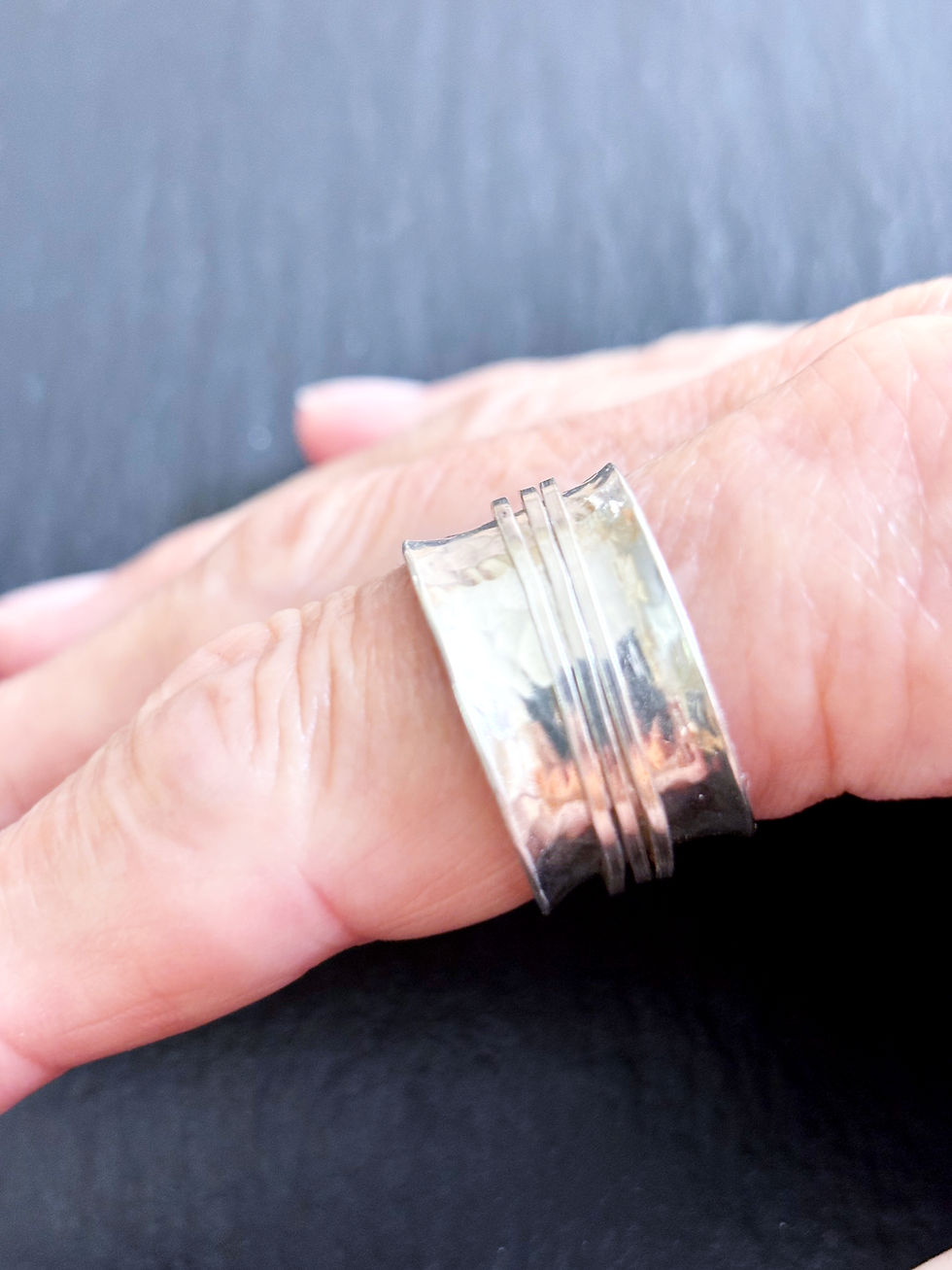 Thumbnail: Serena Wide Spinner Ring