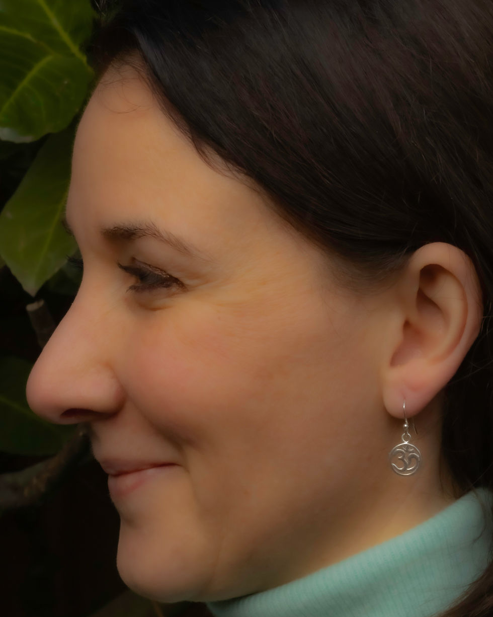 Thumbnail: Serendipidy Om earrings on French hooks