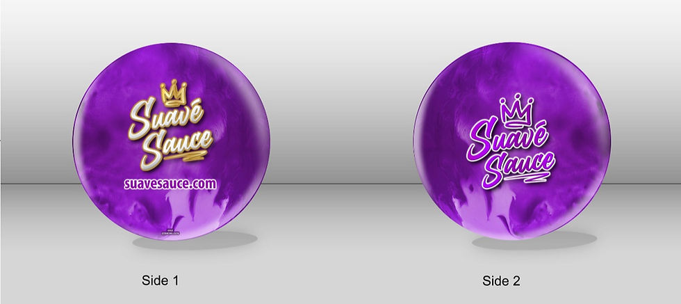 Thumbnail: Custom Suavé Sauce Bowling Ball