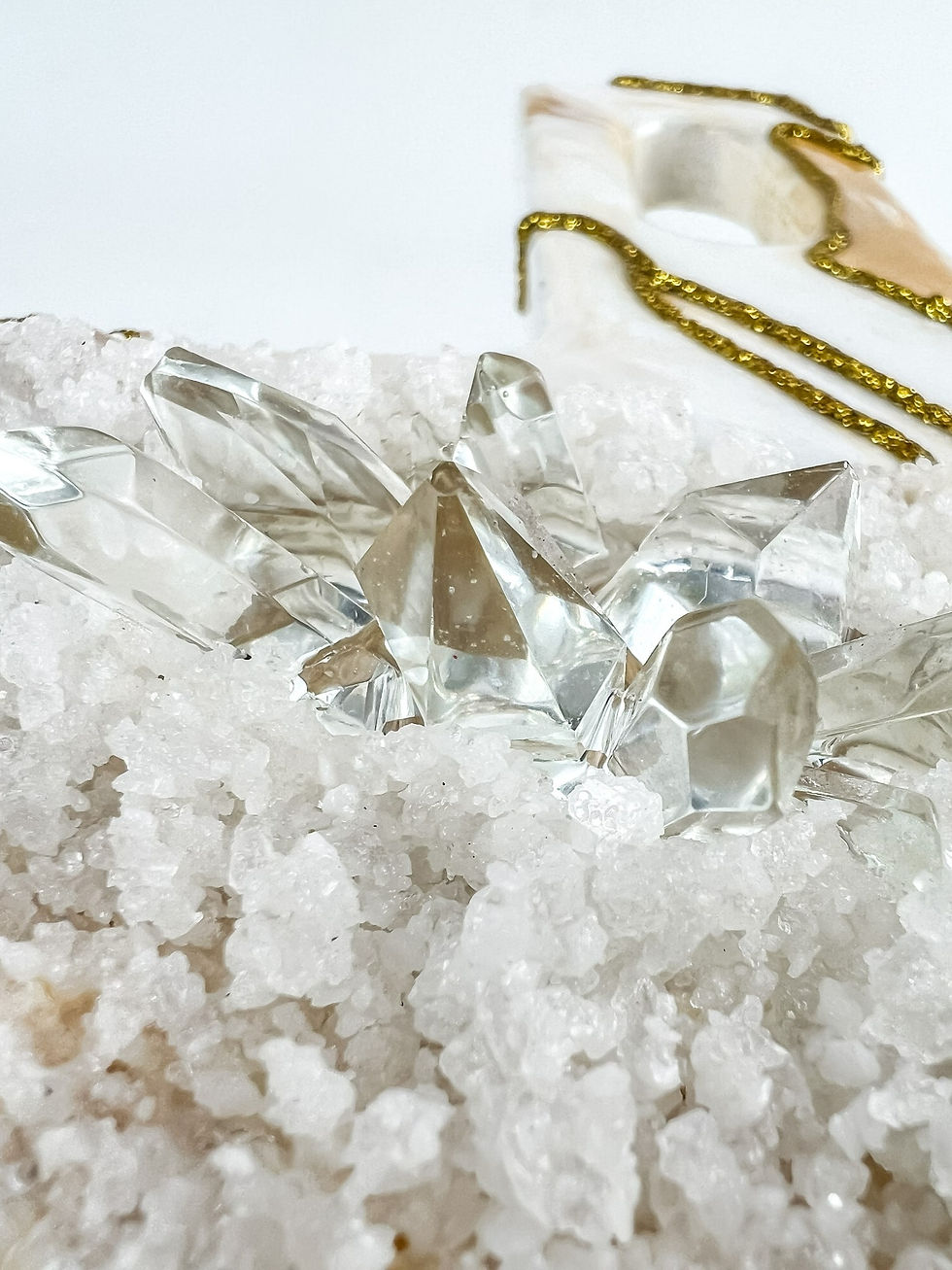 Thumbnail: Resin Gold and White Cheese Board with Crystal