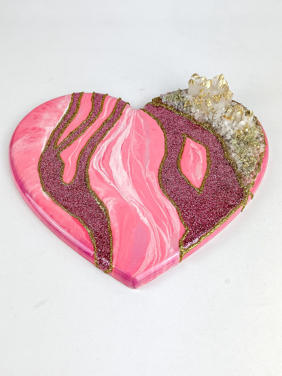 Thumbnail: Pink Heart with Crystals