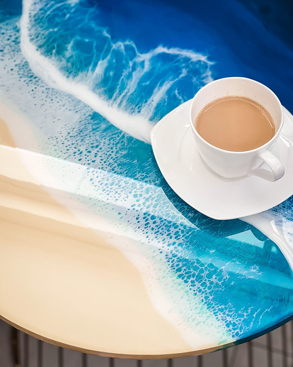 Thumbnail: Resin Ocean Art Coffee Table