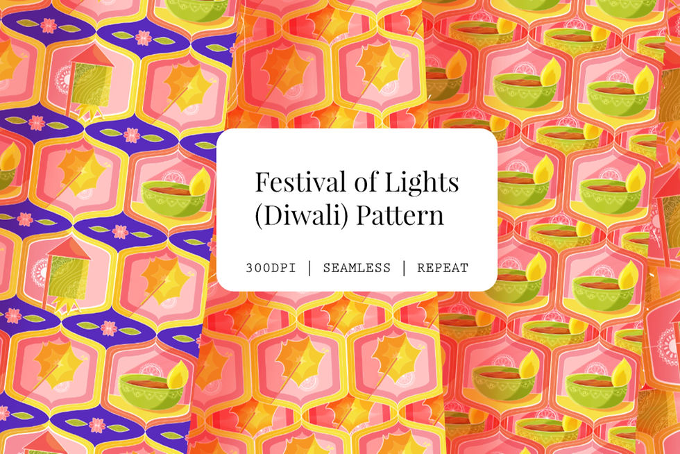 Diwali Pattern Collection - Seamless Repeat Pattern
