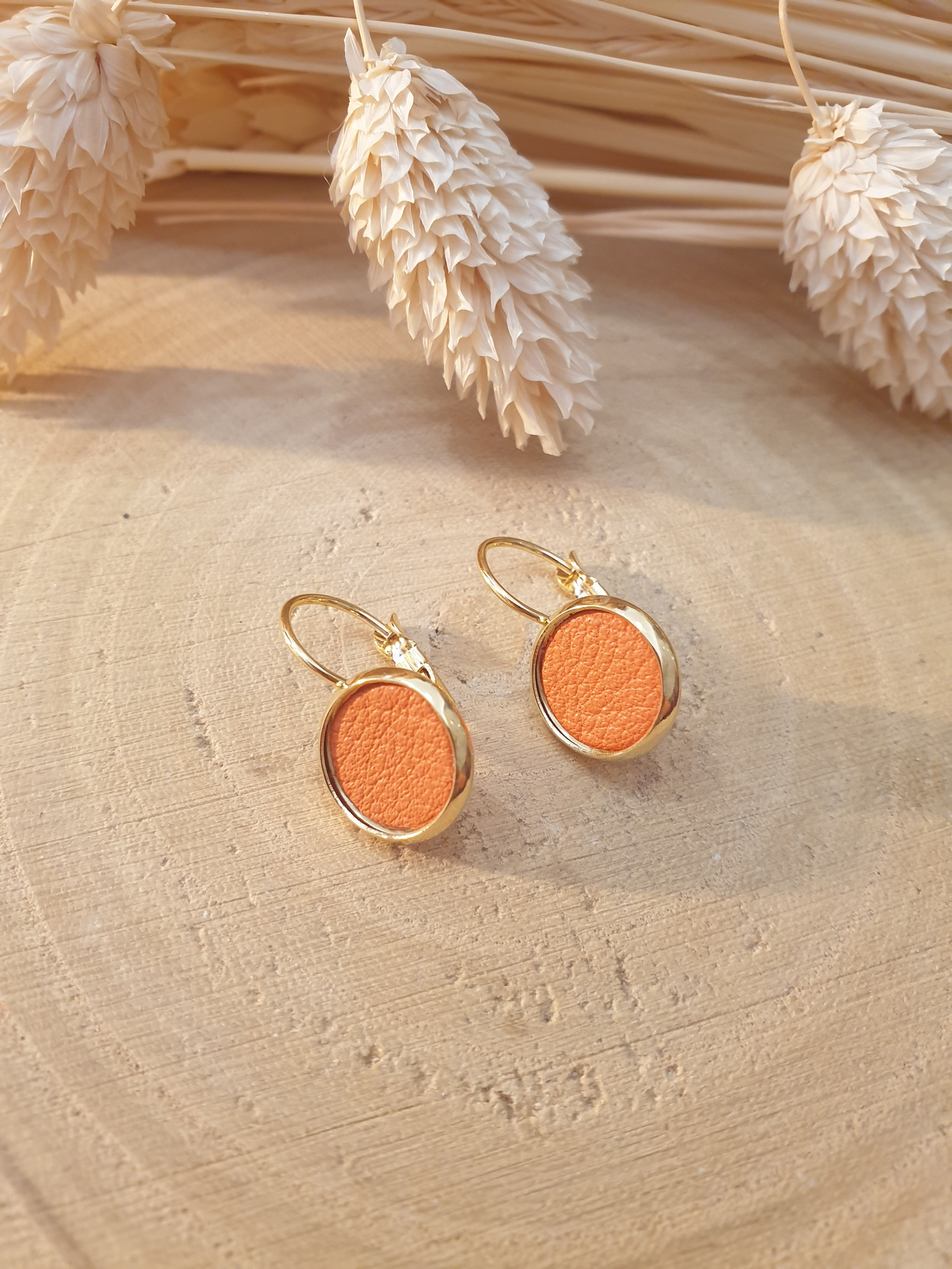 Boucles d'oreilles cuir