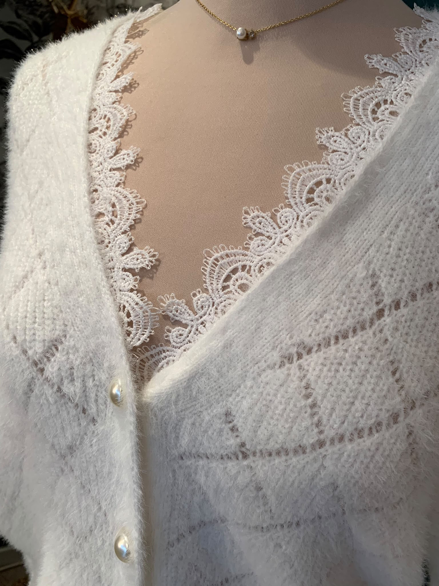 Gilet dentelle