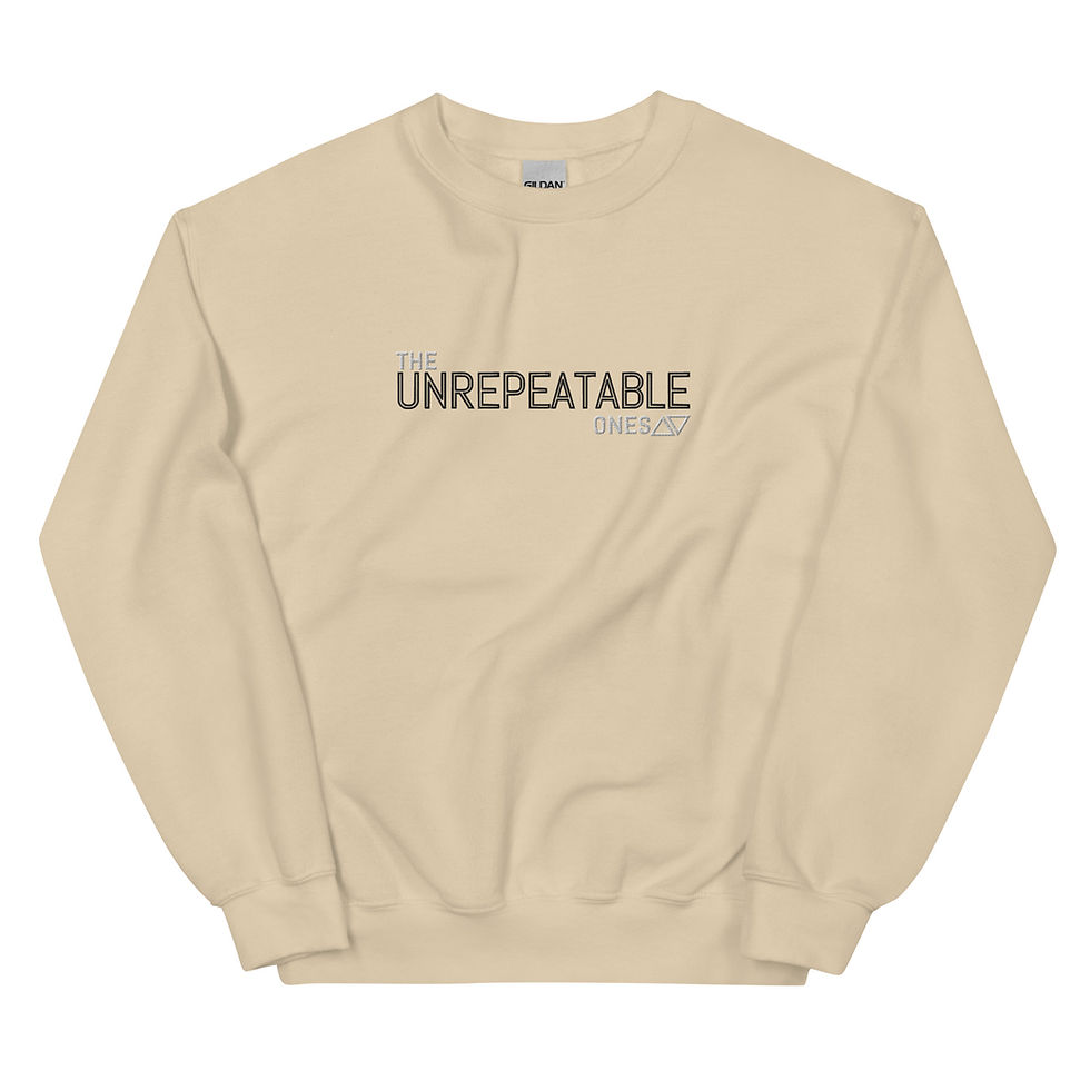 Thumbnail: The Unrepeatable Ones | Unisex Embroidered Sweatshirt