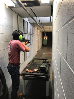 YAFer at the Gun Range