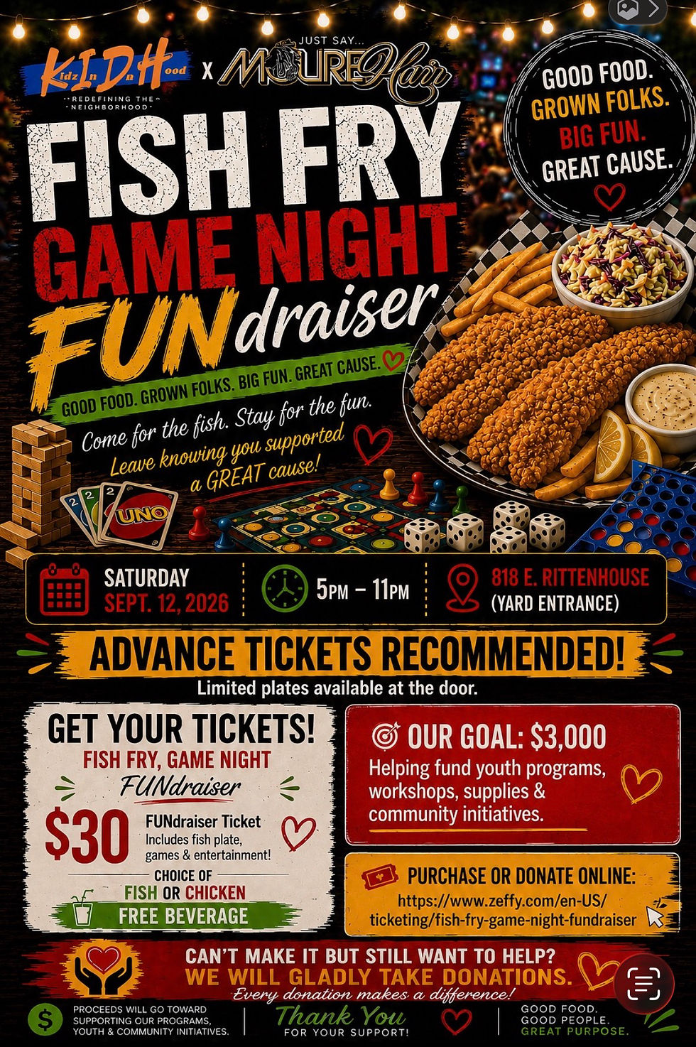 Fish Fry • Game Night • FUNdraiser