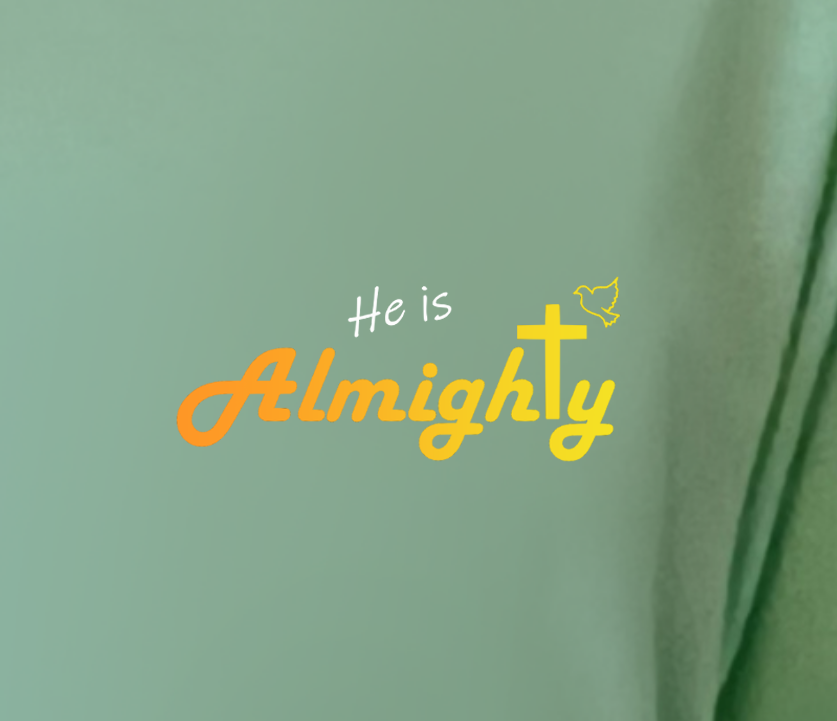 Thumbnail: 'He is Almighty' (Orange to Yellow blend)