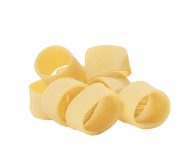 Pasta Fiordimonte dettaglio Calamarata convenzionale.
