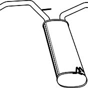 Citroen C1 Exhaust End Silencer