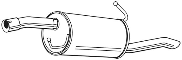 Ford Fusion Exhaust Rear End Silencer