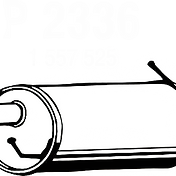 Ford Fusion Exhaust Rear Silencer Back Box