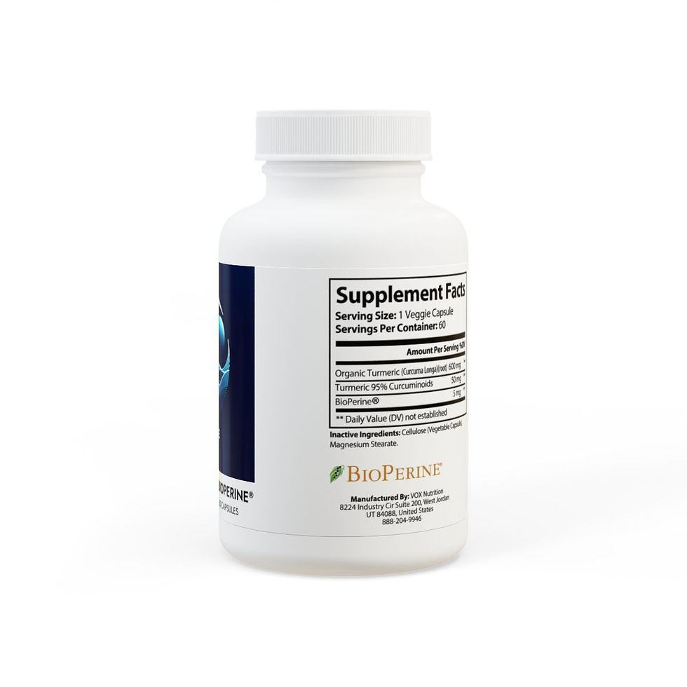 Thumbnail: Turmeric with BioPerine® (Black Pepper Fruit Extract) Supplement (60 Capsules)