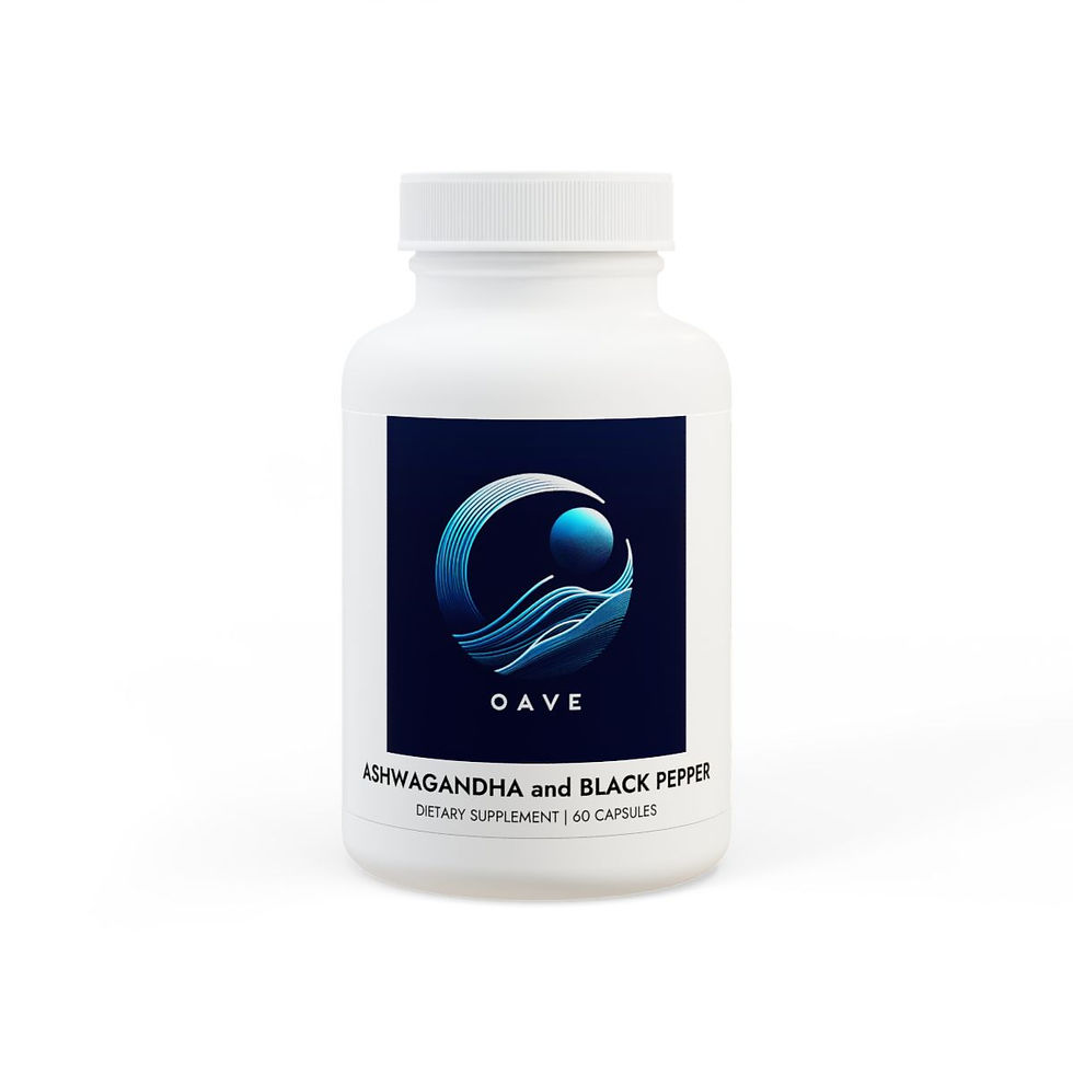 Ashwagandha and Black Pepper Supplement (60 capsules)