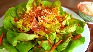 EMERGENCY KIMCHI to the RESCUE! 🌶Quick & Simple 🥬Lettuce Kimchi in 15 Minutes [상추겉절이] 