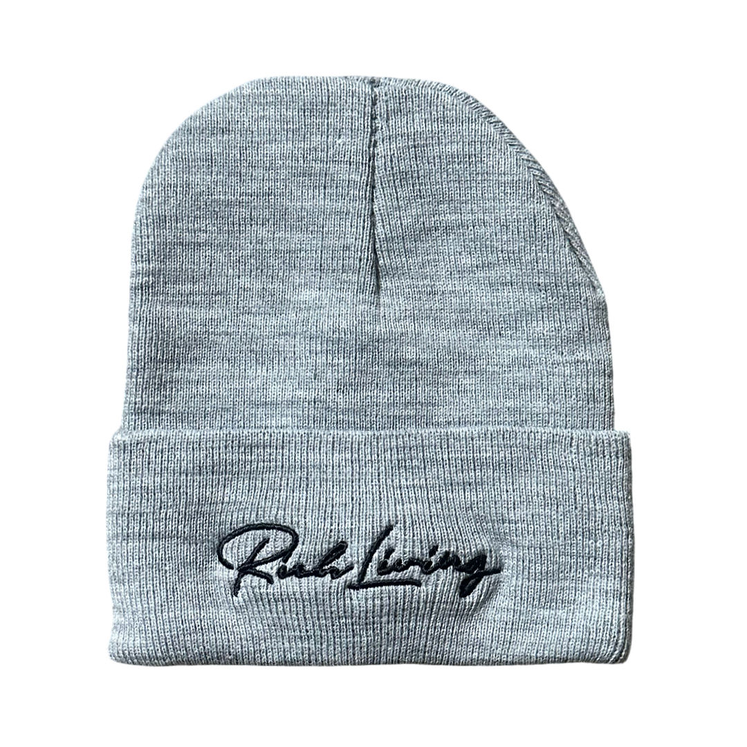 Grey And Blk RL Beanie