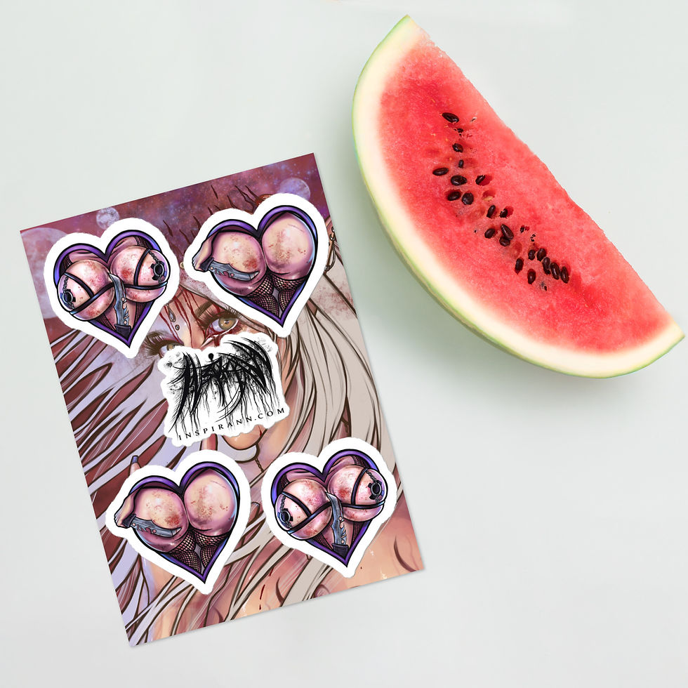 Inspirann Sticker Sheet Censored