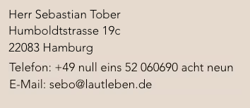 Kontaktdaten Inhaber