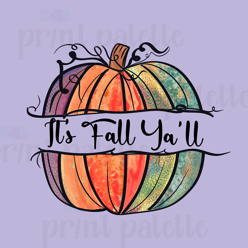 Thumbnail: It's Fall Ya'll Pumpkin Design  Lavendar