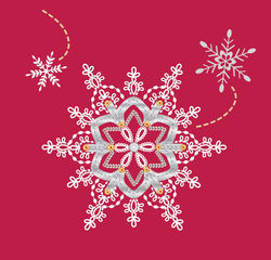 ribbon snowflake swirl