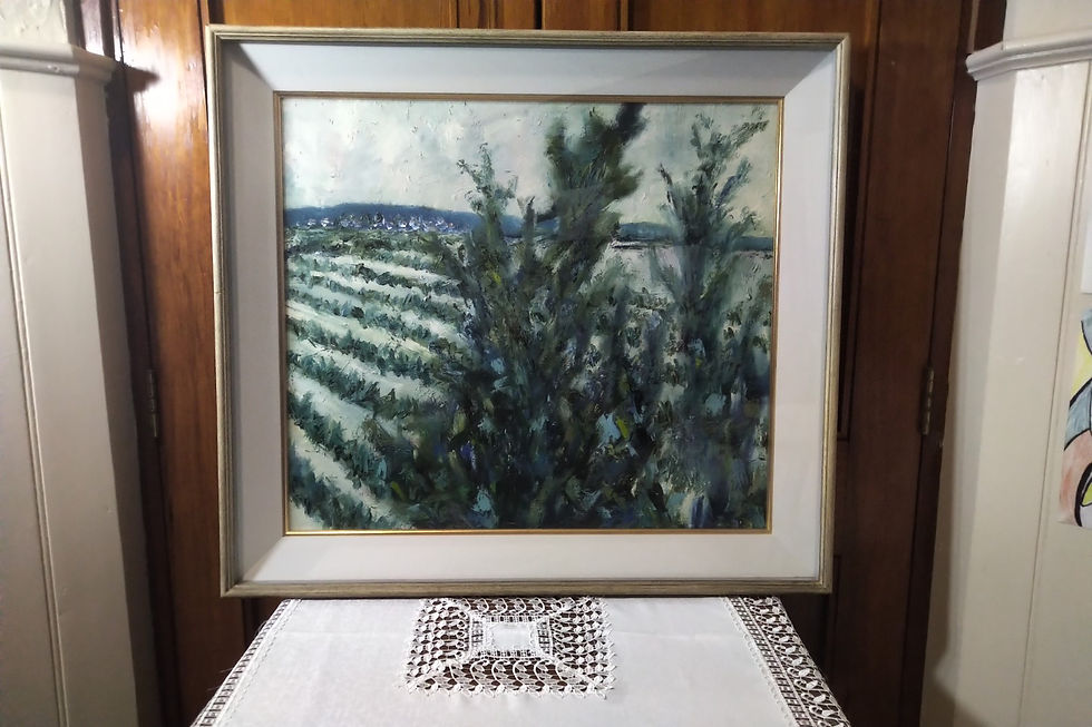 Thumbnail: Fabulous oil on canvas in magnificent frame