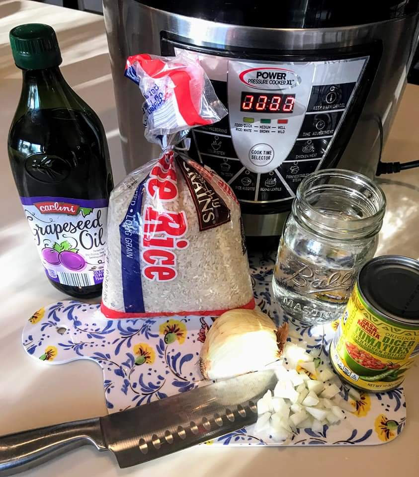 Fast Pressure Cooker Spanish Rice