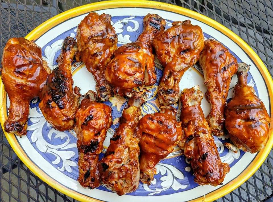 Pressure Cooker Grilled Barbecue Chicken Legs