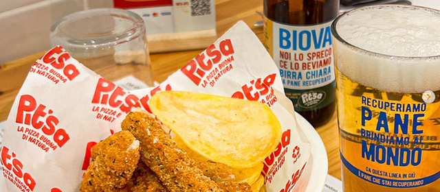 Pit’sa: la prima catena di pizzerie ad offrire in prima linea la birra antispreco di Biova Project