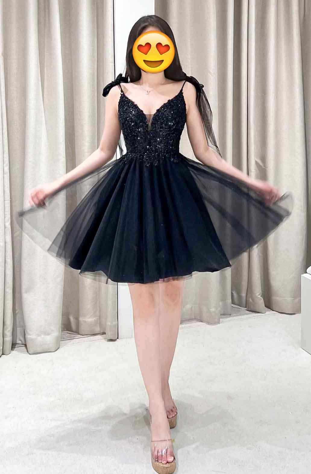 Chrissy Midi Dress Black