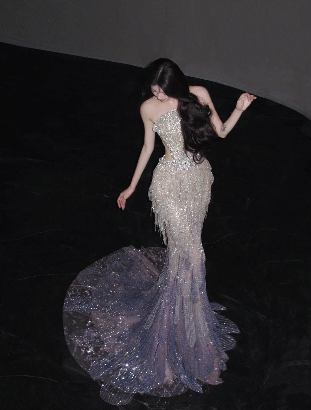 MF Scale Mermaid Ombre Gown