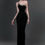 Thumbnail: BD One Shoulder Diamond Gown Black