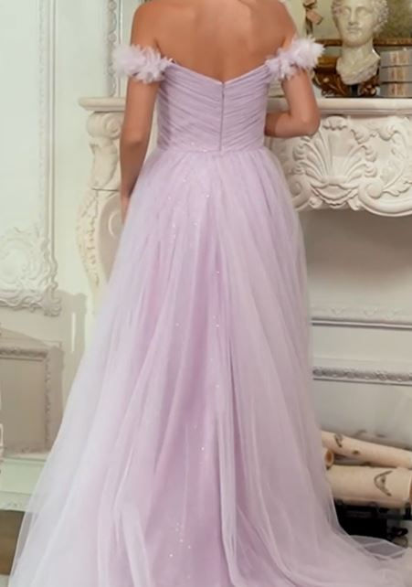 Thumbnail: CD Carnation Bardot Ballgown Lilac