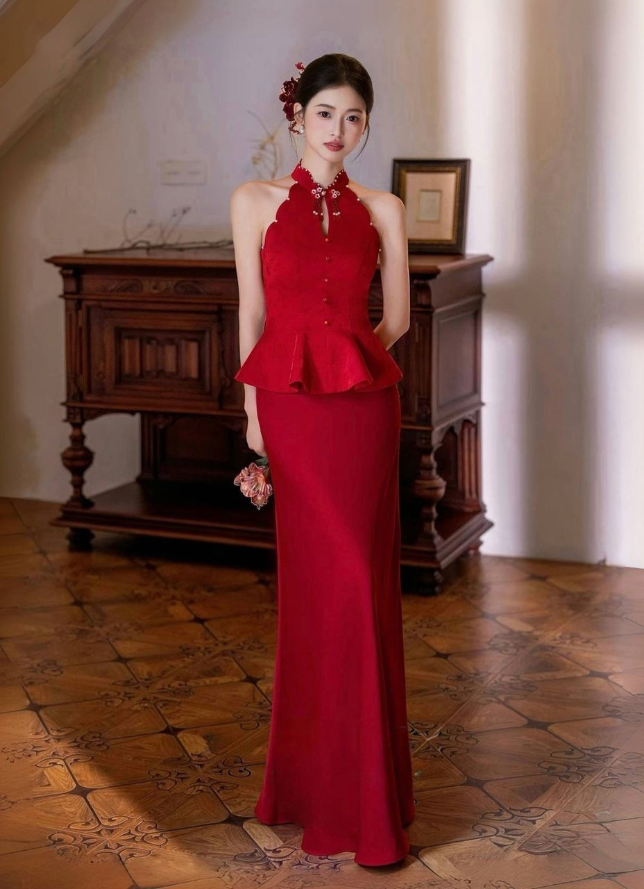HY 绯云 Feiyun Red Cheongsam