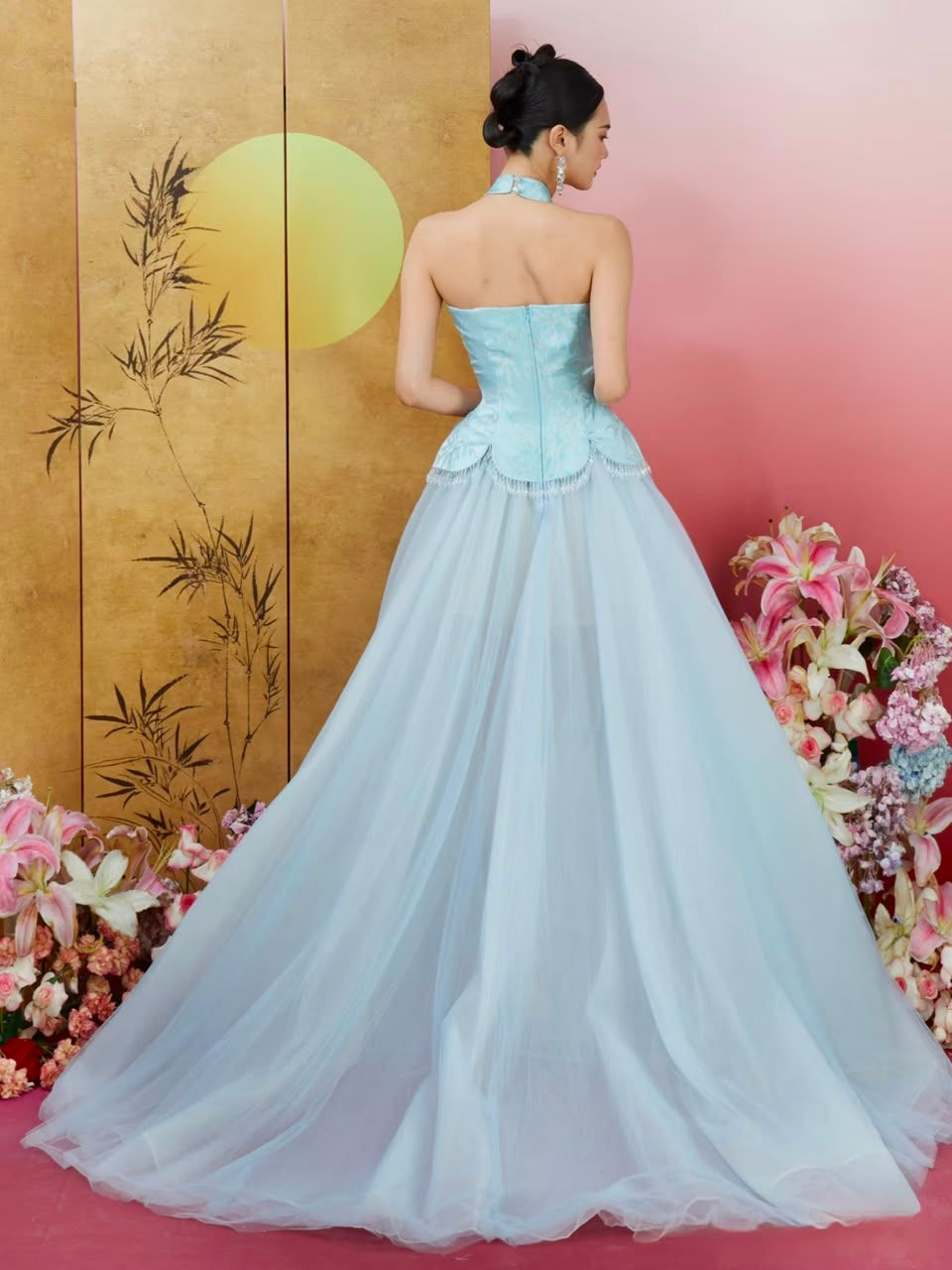 Thumbnail: SC 颂礼 Songli Blue Cheongsam