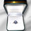 Thumbnail: Natural Blue Star Sapphire & Diamond Platinum Ring