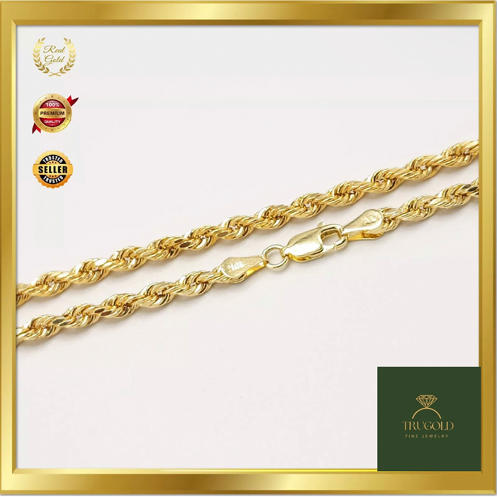 Thumbnail: 2.5MM 10KT YG Rope Chain 16"-26"